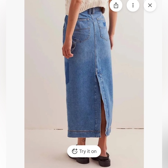 We The Free Dresses & Skirts - We The Free Francisco Denim Maxi Skirt Size 27